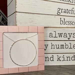 New Hammered Hoop Pendent S & D